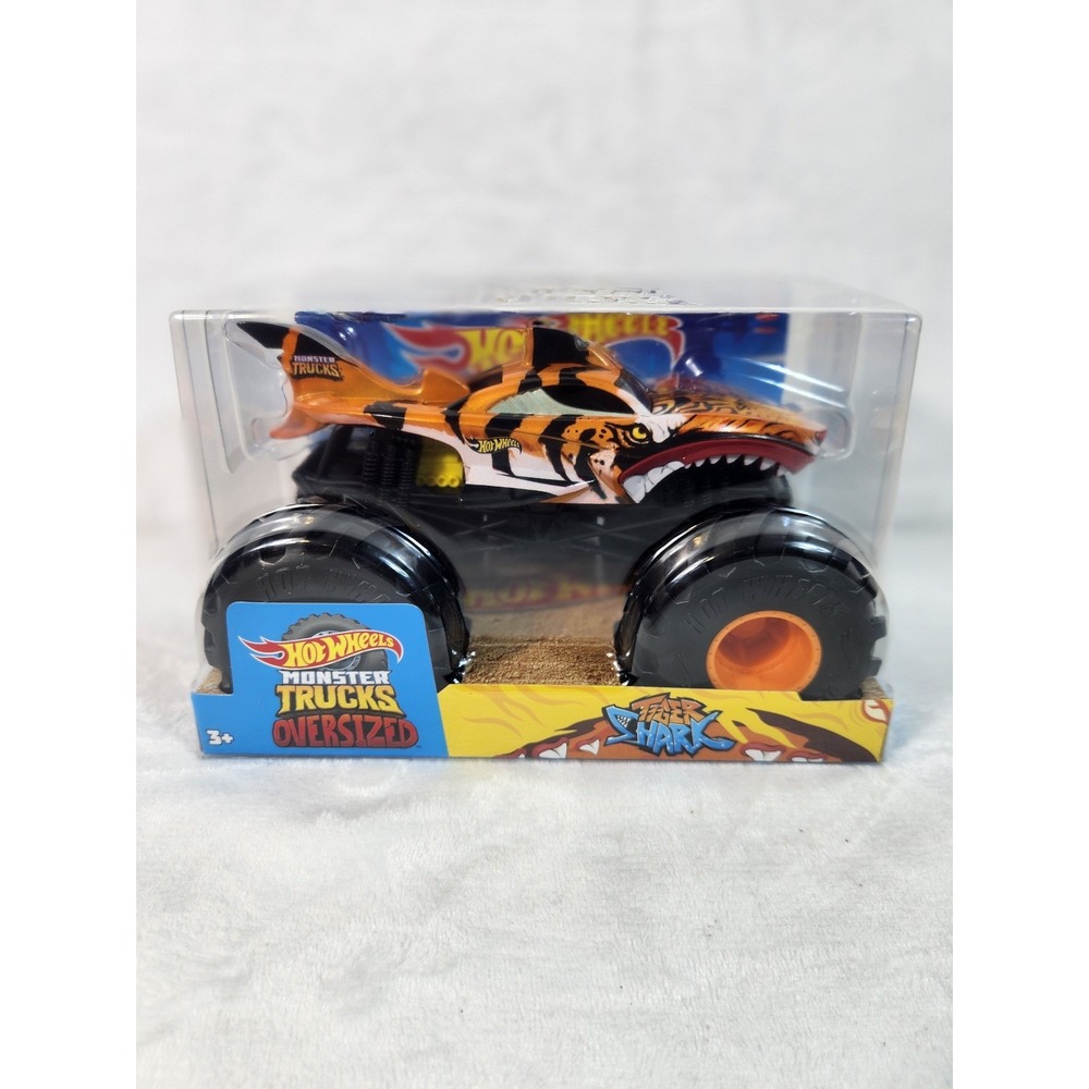 Hot Wheels Tiger Shark Monster Trucks Oversized 1:24 Scale